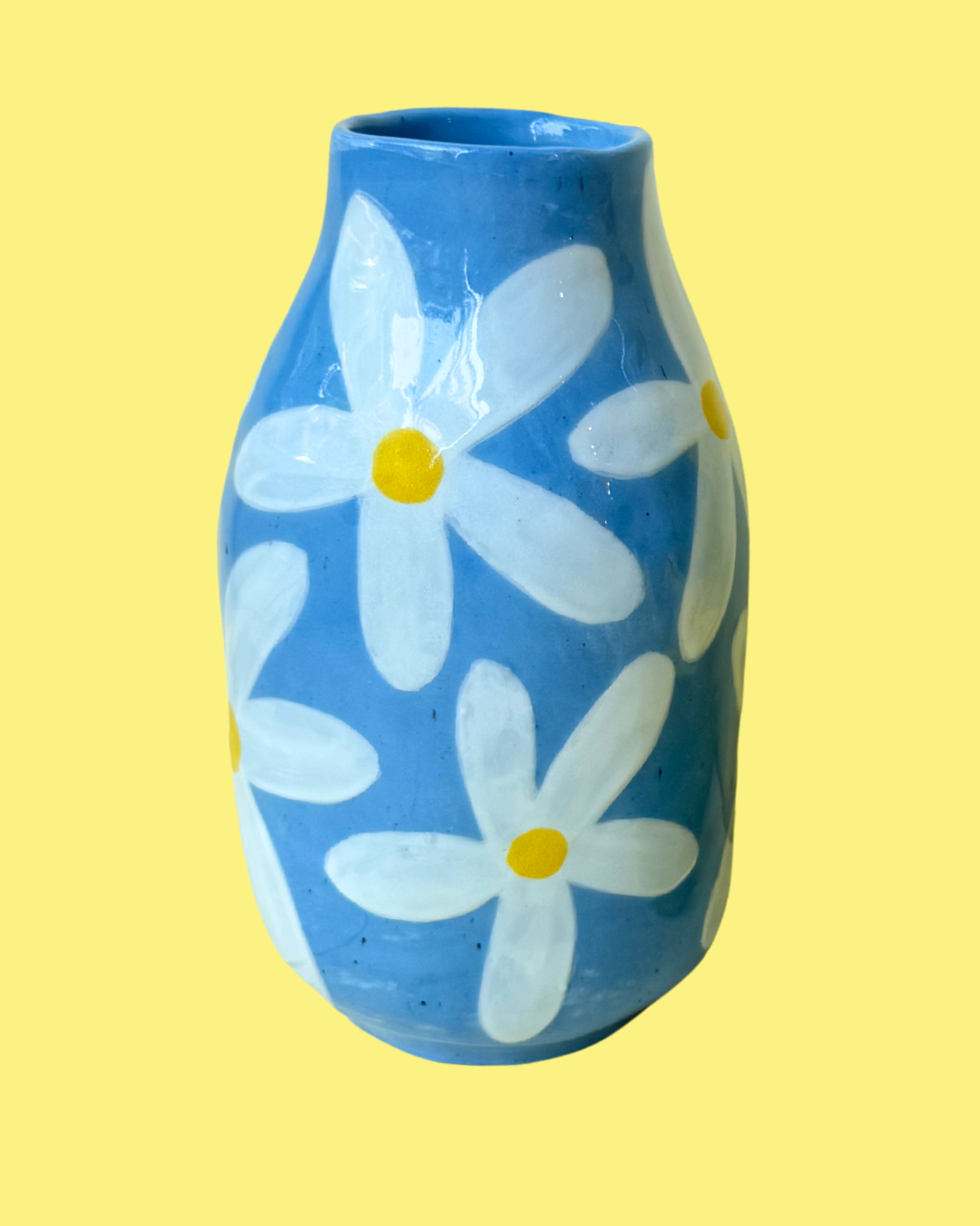 Large Hand-painted Ceramic Vases