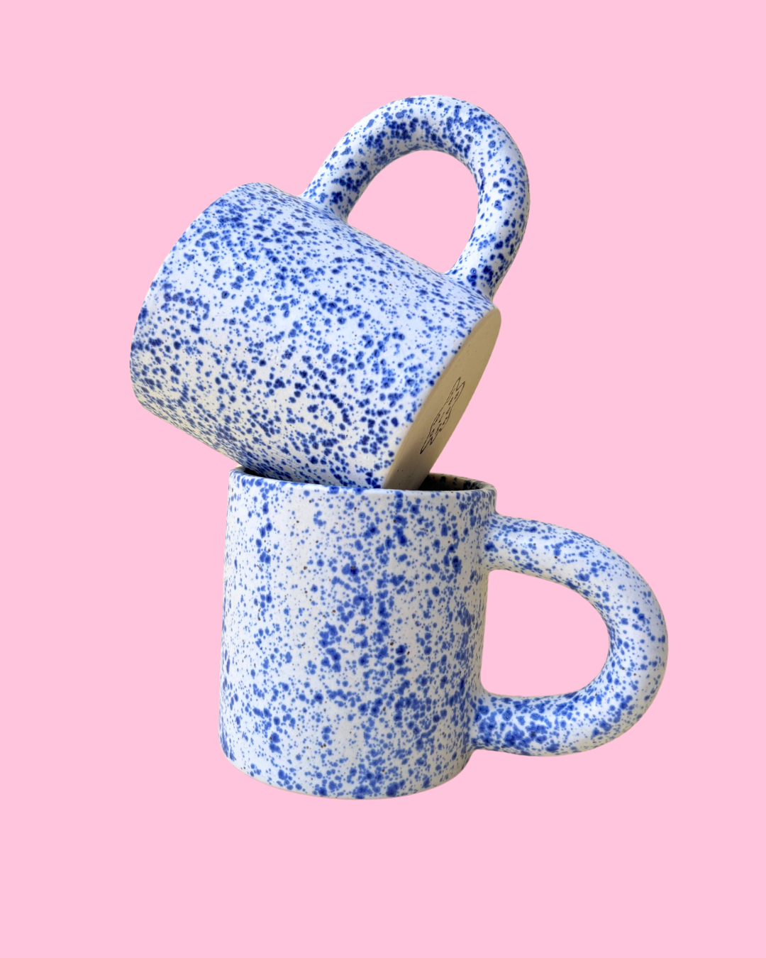 Blue Speckle Chunk Mug