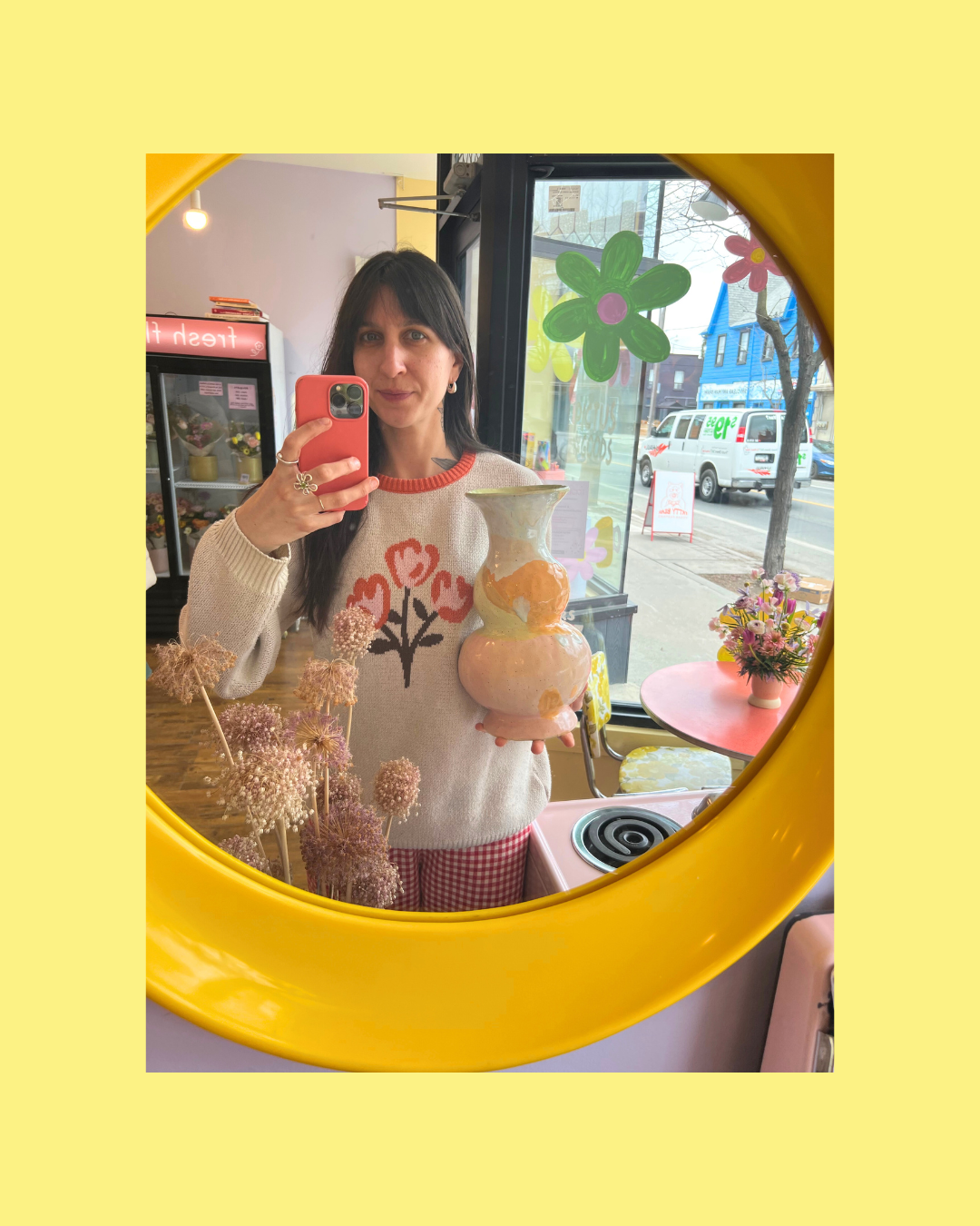 Statement Hand-painted Ceramic Vases