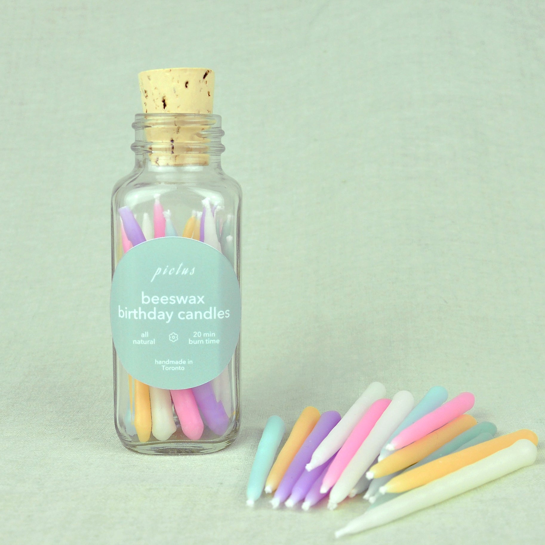 Beeswax Birthday Candles