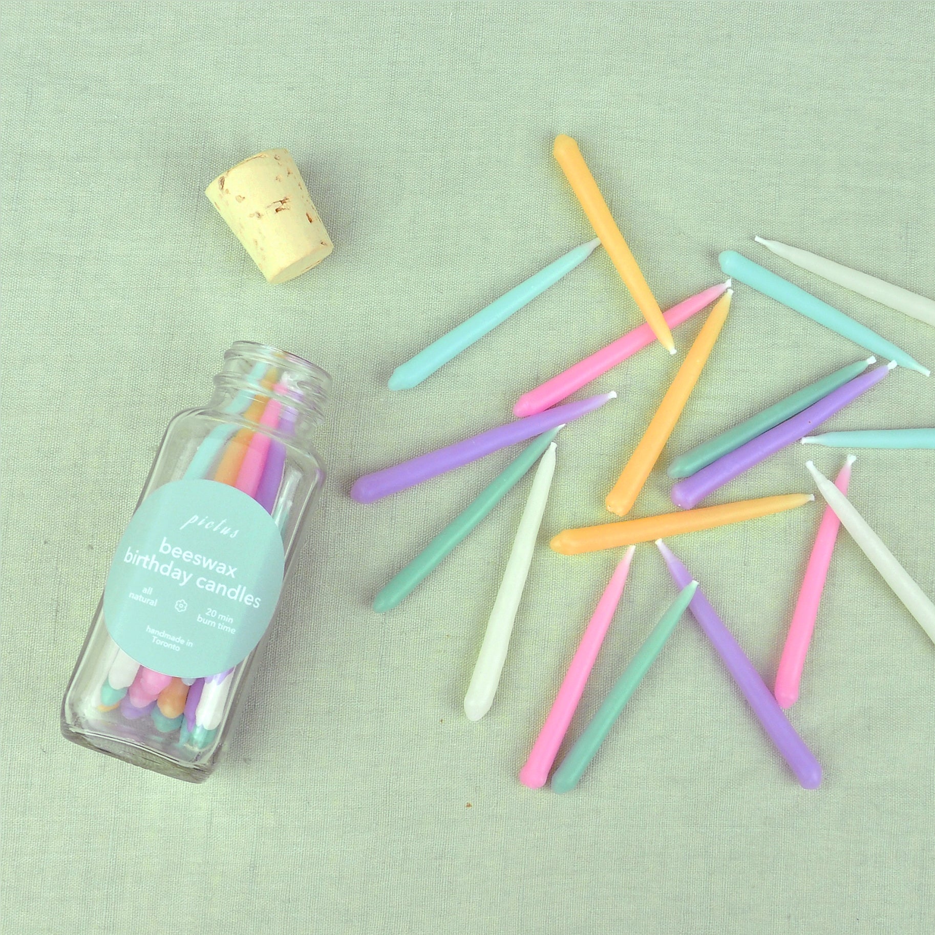 Beeswax Birthday Candles