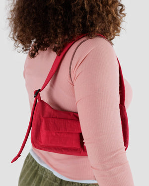 Candy Apple Red Cargo Shoulder Bag
