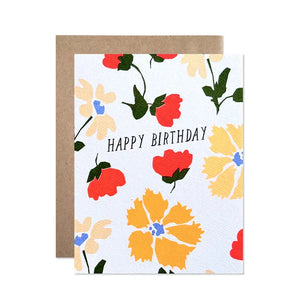 Cut Out Garden Birthday Card