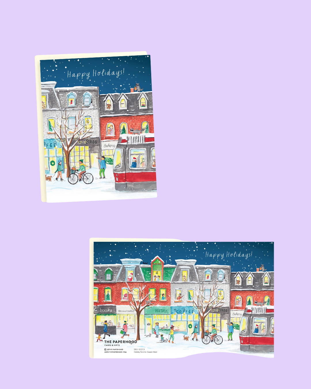 Toronto Queen Street Wraparound Holiday Card