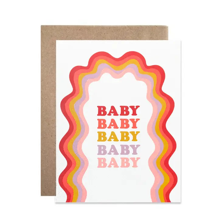 
            
                Load image into Gallery viewer, Baby Rainbow Squiggle Card
            
        