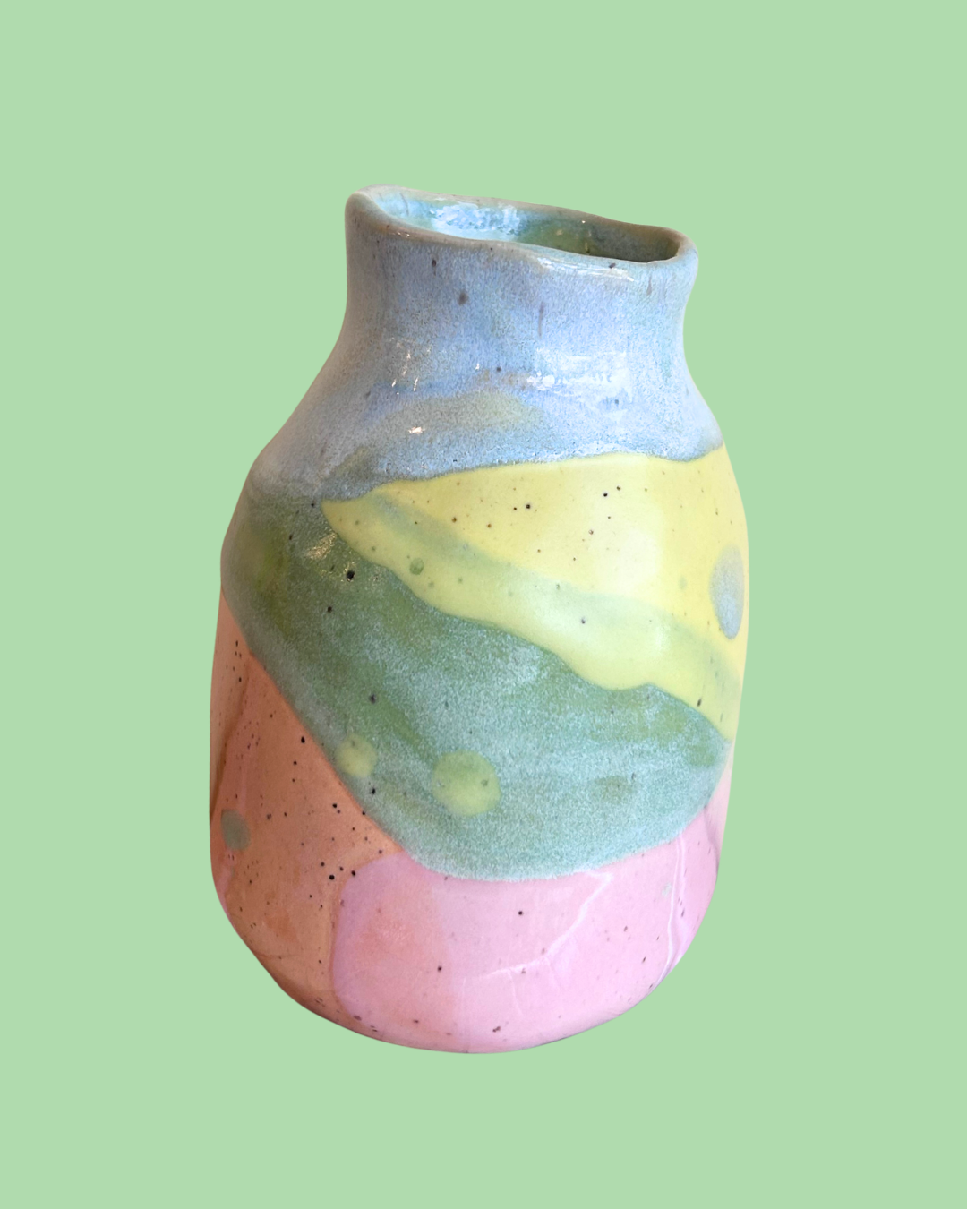 Small Hand-Painted Ceramic Vase
