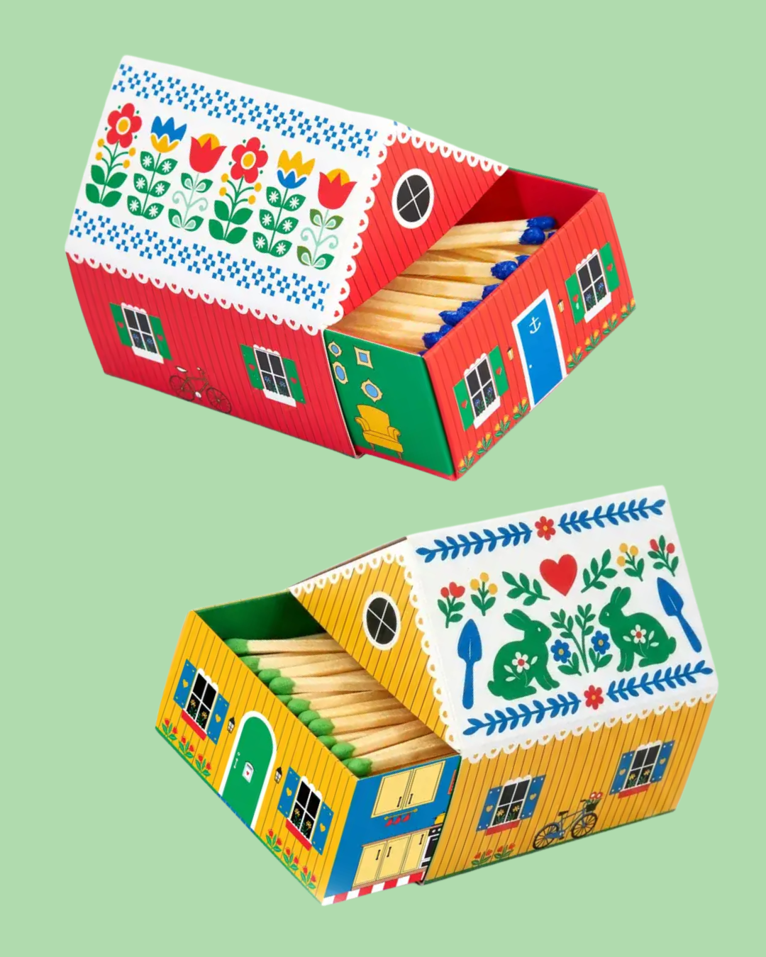 Cute Cottage Matchboxes
