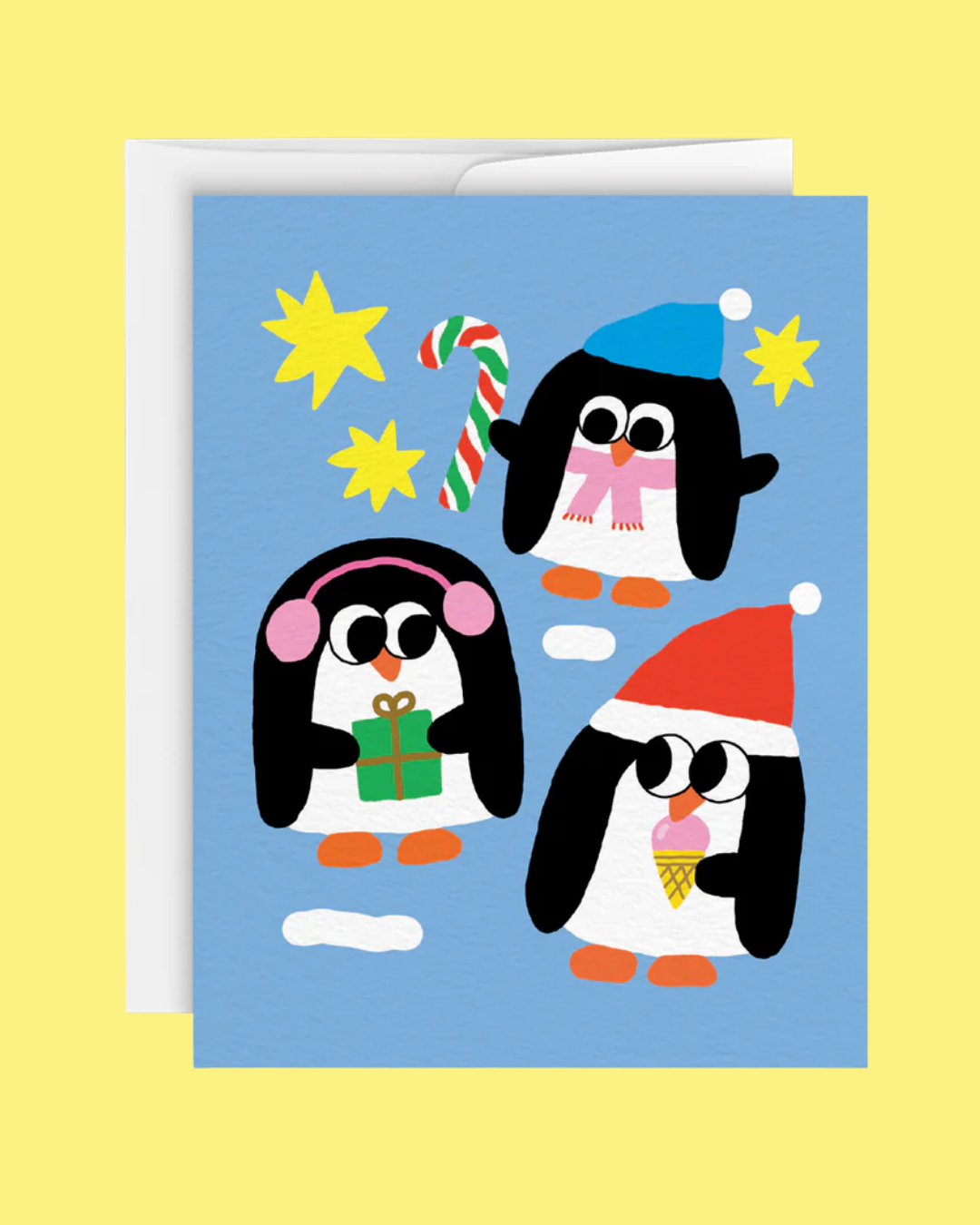 Cute Penguins Holiday Card