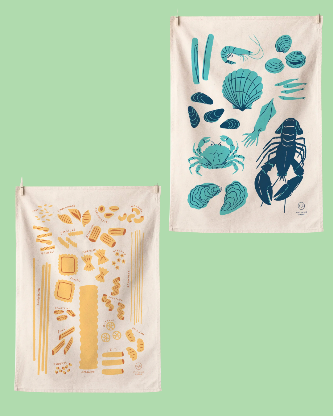 Cute Food Designs Tea Towels