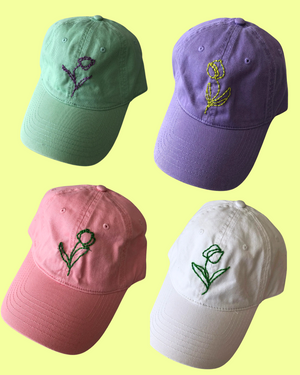 Tulip Embroidered Hat