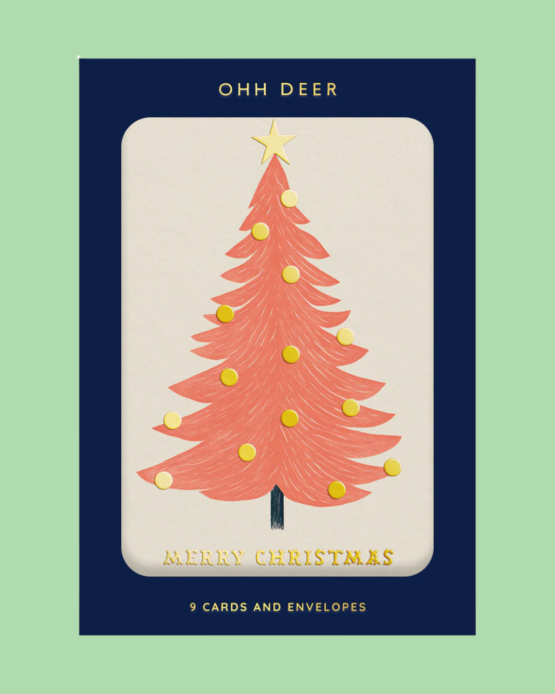 Neon Christmas Boxset of 9 Cards