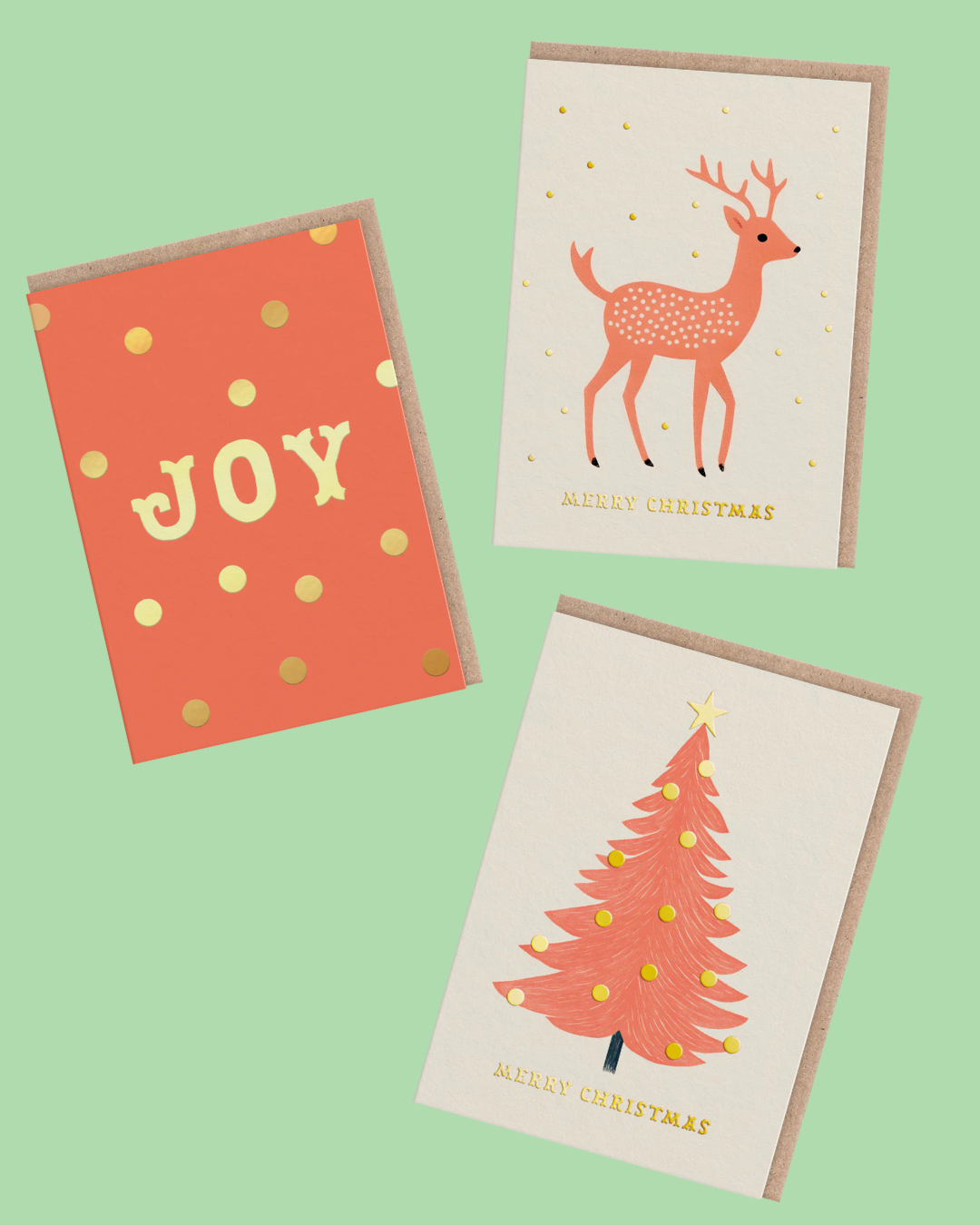 Neon Christmas Boxset of 9 Cards