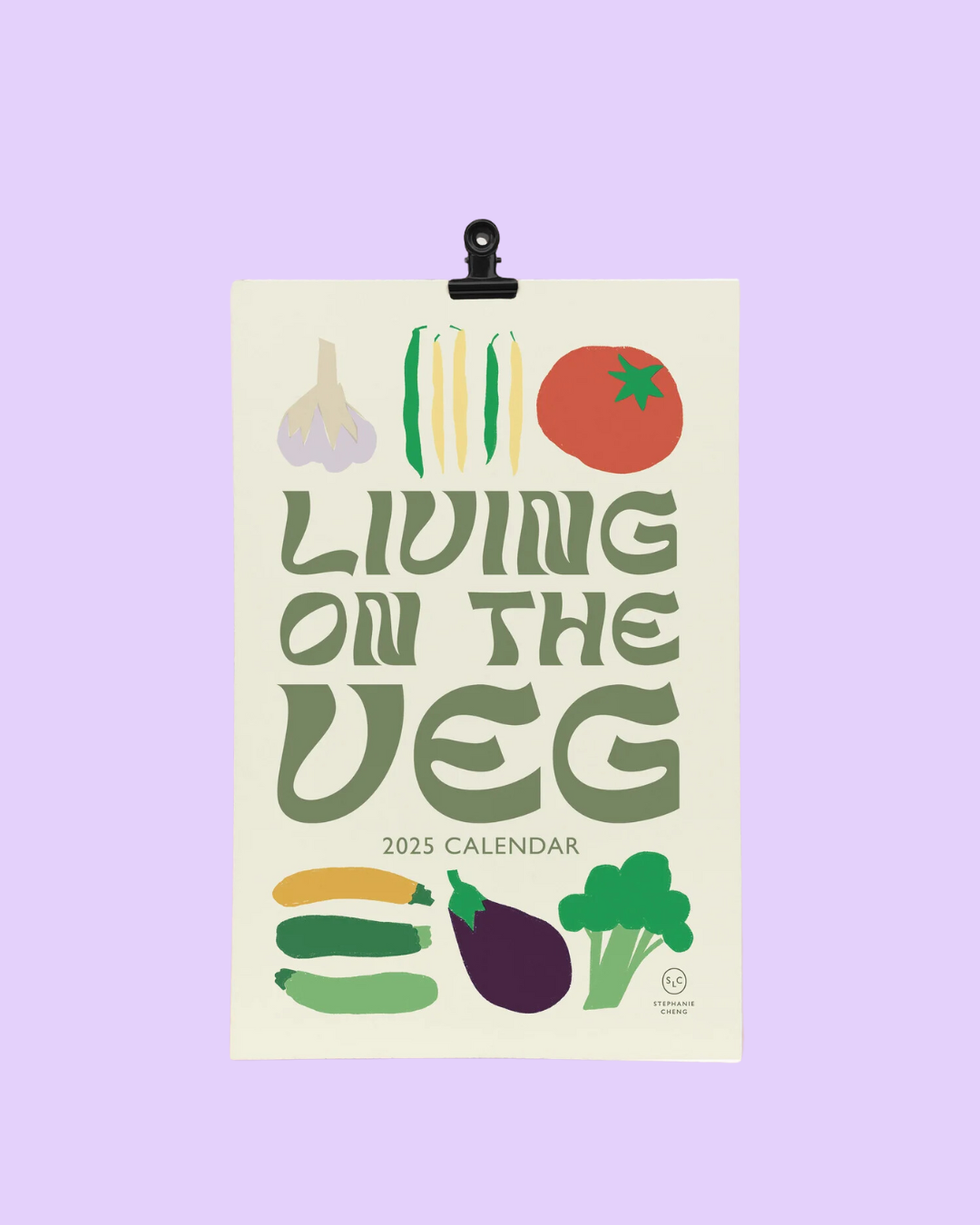 Living On The Veg 2025 Desk Calendar