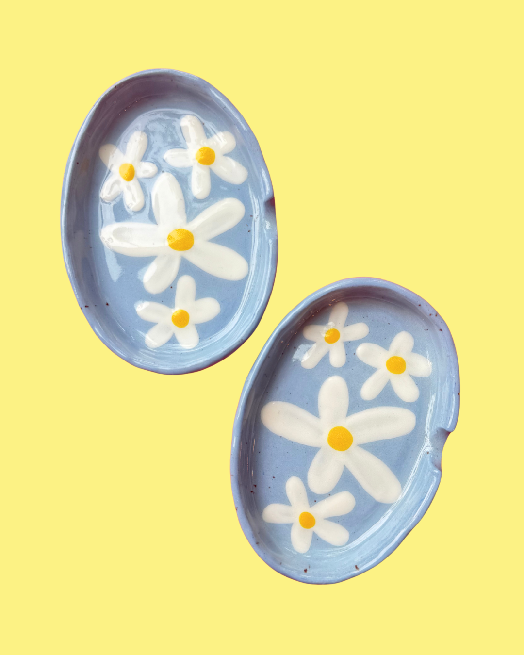 Hand-painted Ceramic Ashtray