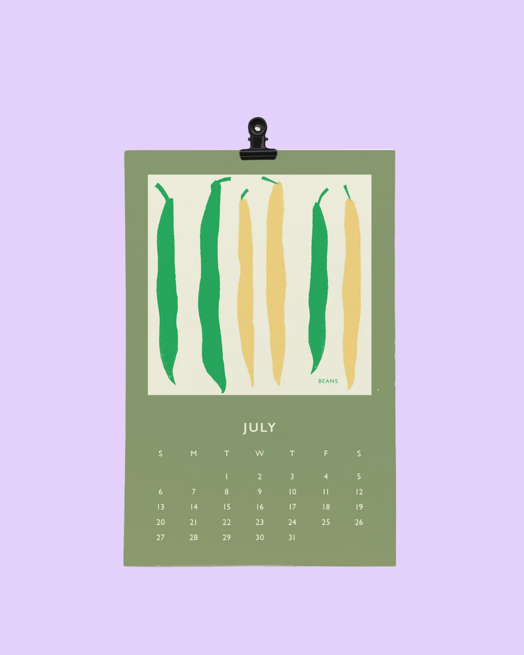 Living On The Veg 2025 Desk Calendar