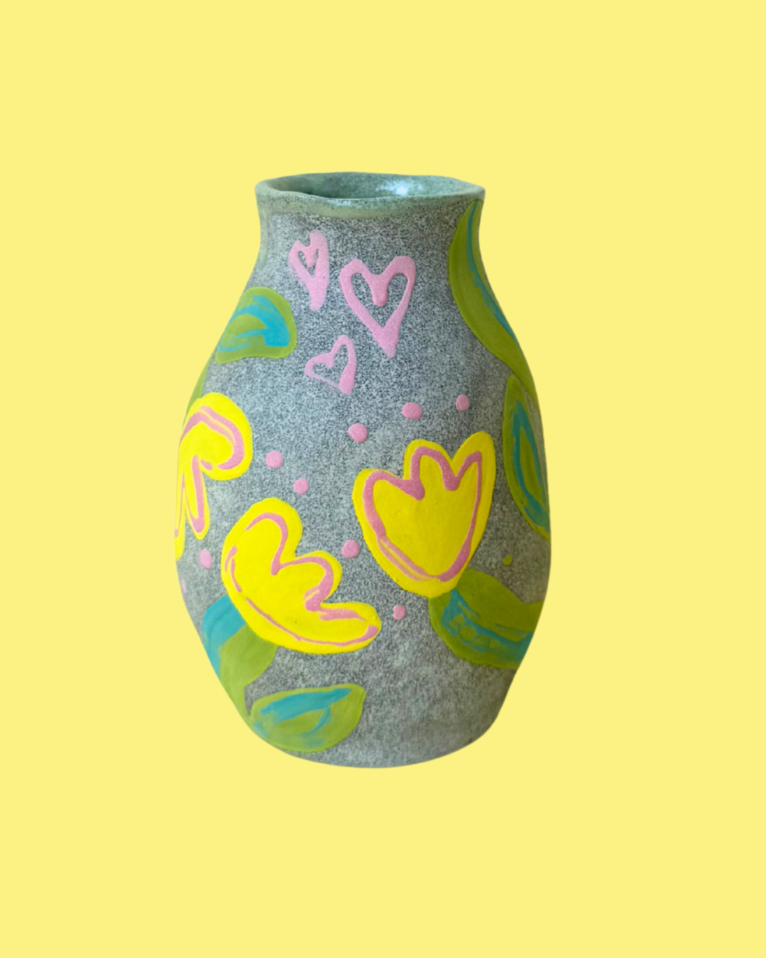Medium Hand-painted Ceramic Vases