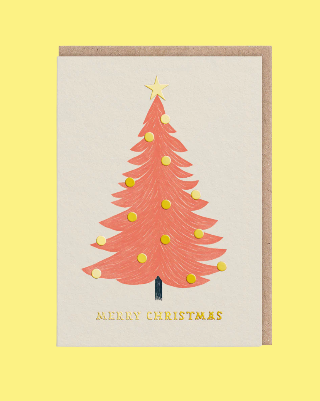Neon Christmas Tree Card