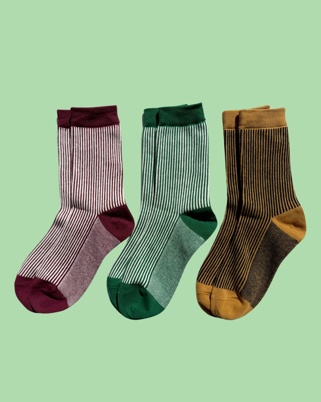 Pinstripe Cotton Socks