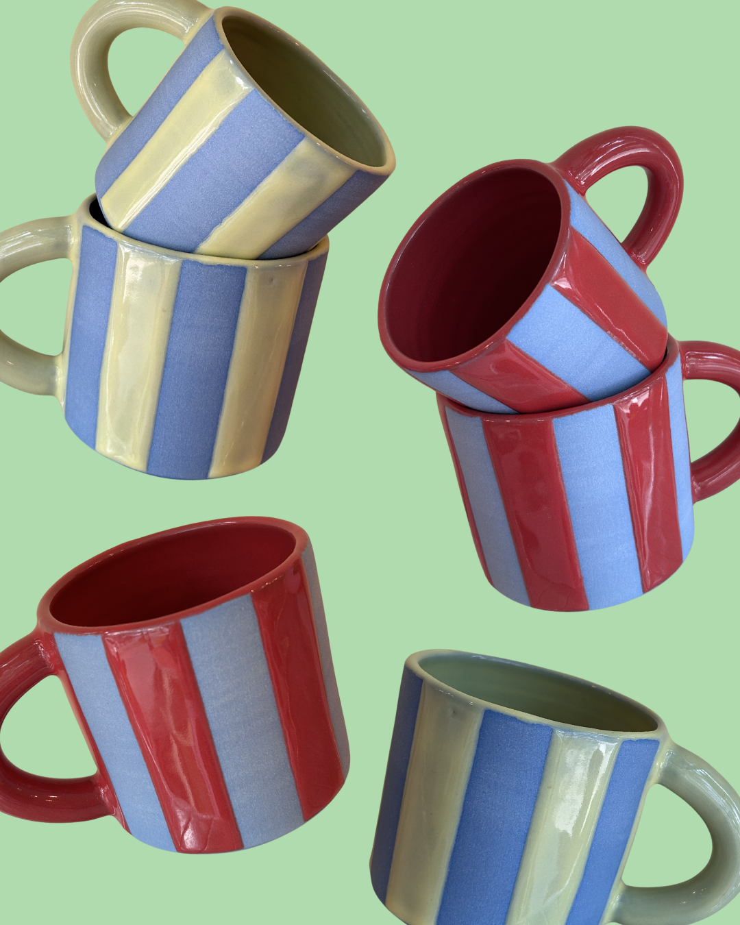 Striped Mugs