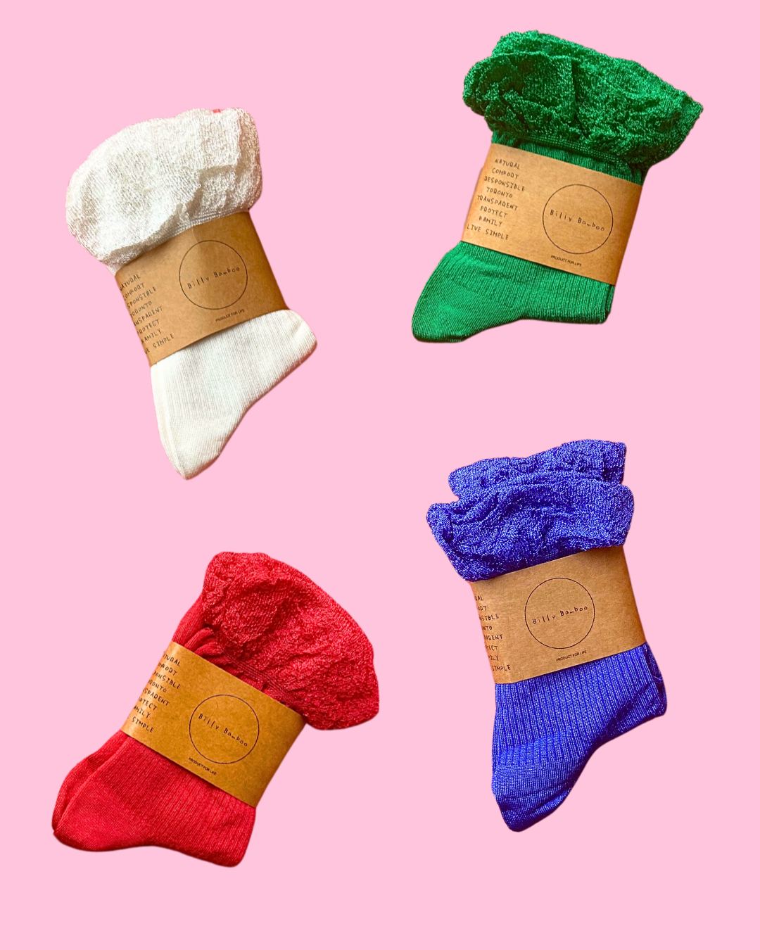 Shimmer Cotton Skirt Socks