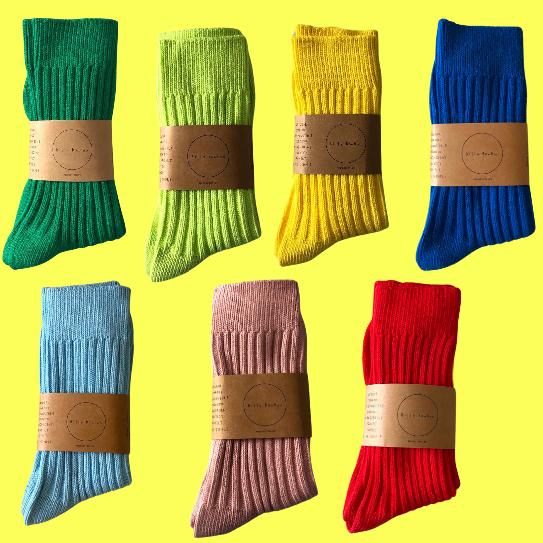 Ribbed Cotton Socks