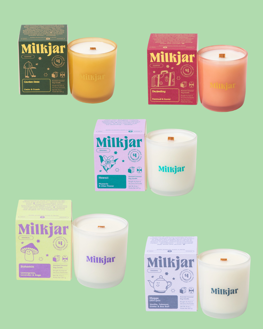 Milk Jar Candles