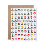 Rainbow Tulip Birthday Card