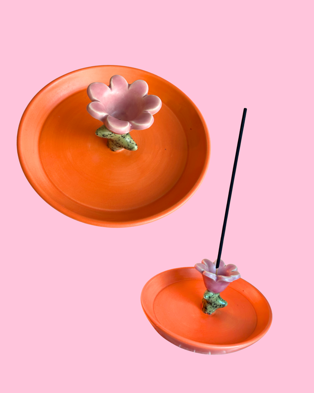 Thorn Floral Candle + Incense Holder