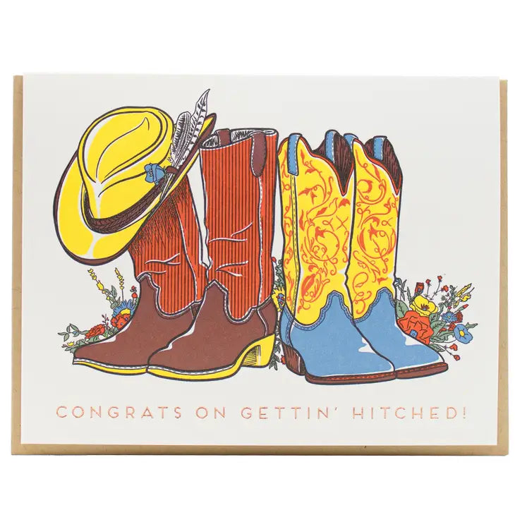 
            
                Load image into Gallery viewer, Wedding Country Boots Card
            
        