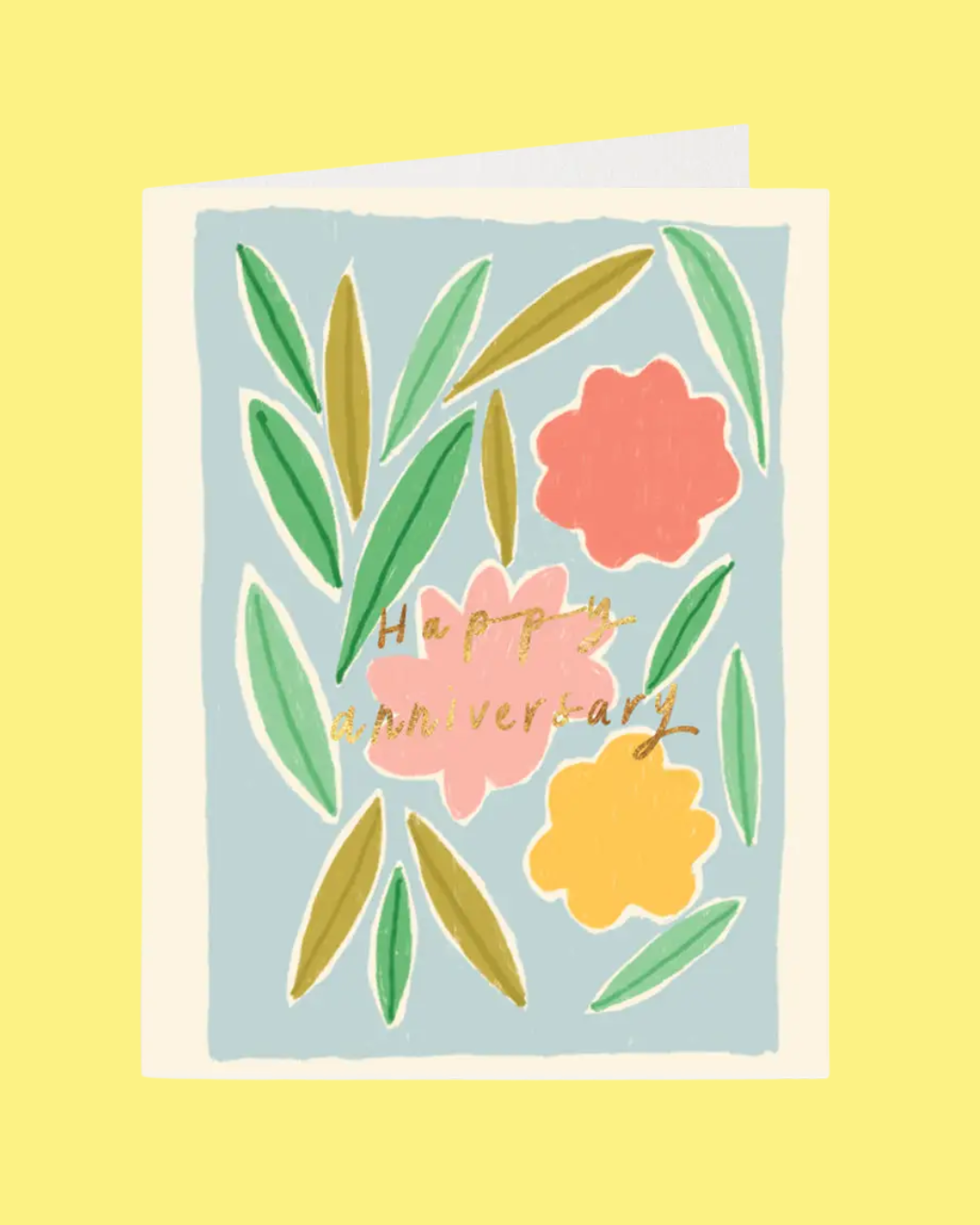 Floral Anniversary Card