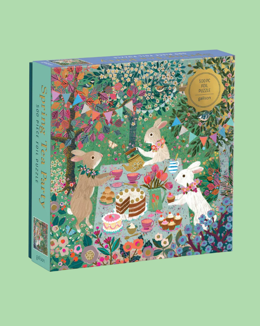 Spring Tea Party - 500 Piece Foil Puzzle