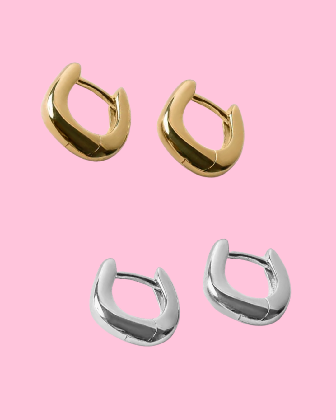 Molly Hinged Huggie Hoop Earring