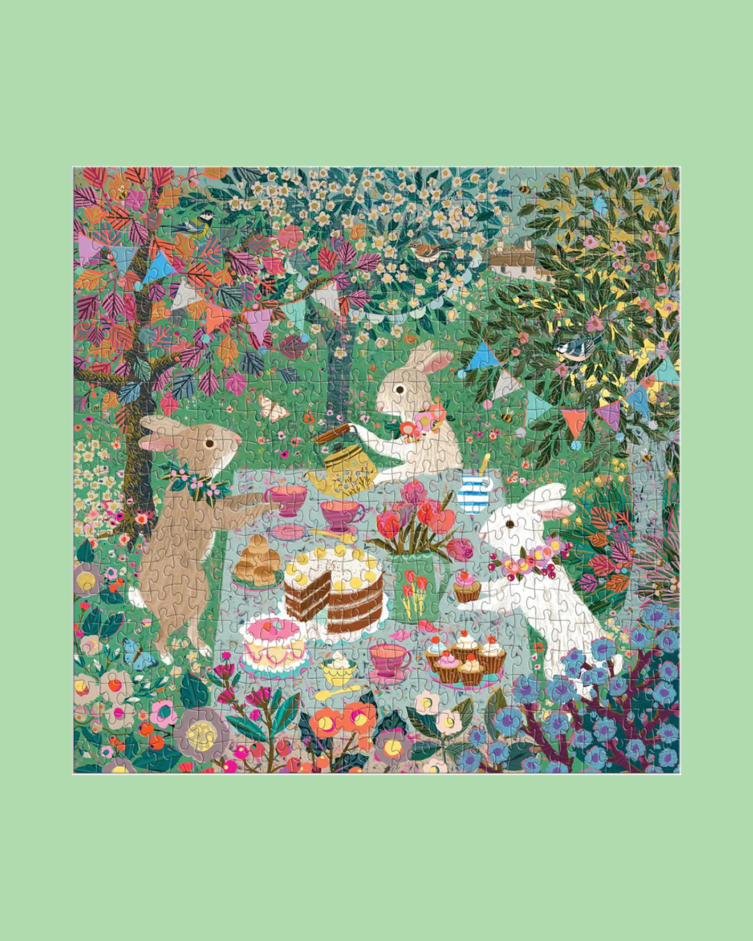 Spring Tea Party - 500 Piece Foil Puzzle