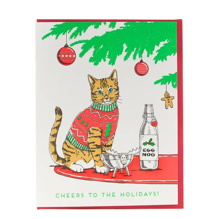 Christmas Cat Sweater Card