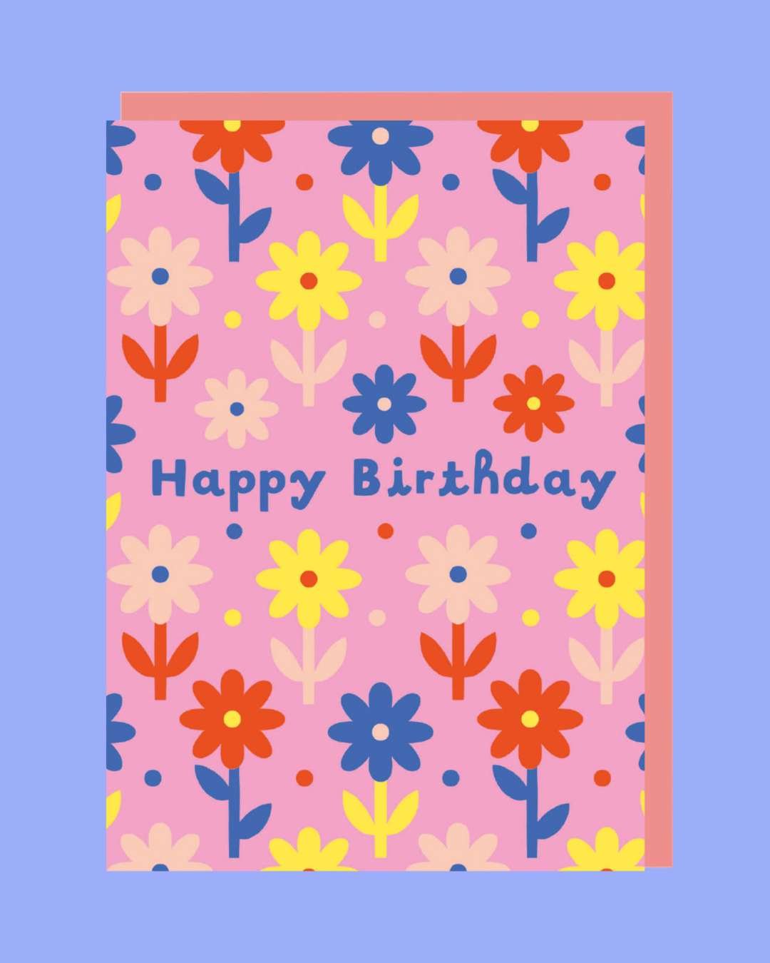 Ditsy Floral Birthday Card
