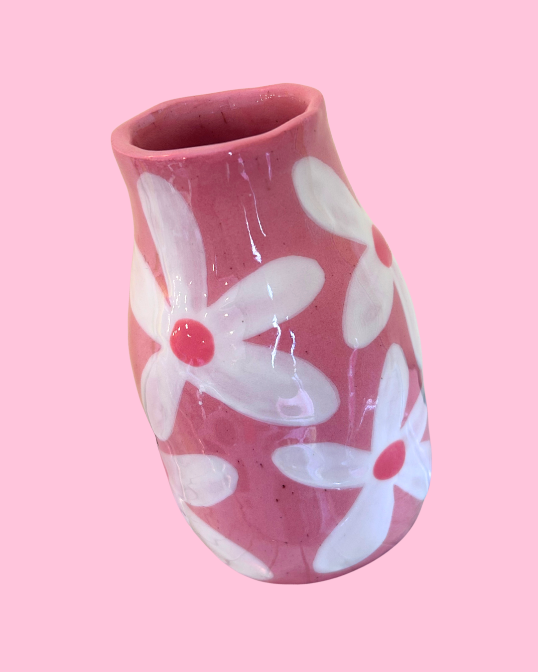 Small Hand-Painted Ceramic Vase
