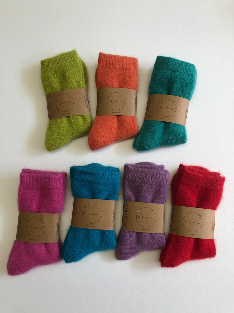 Fluffy Angora Socks