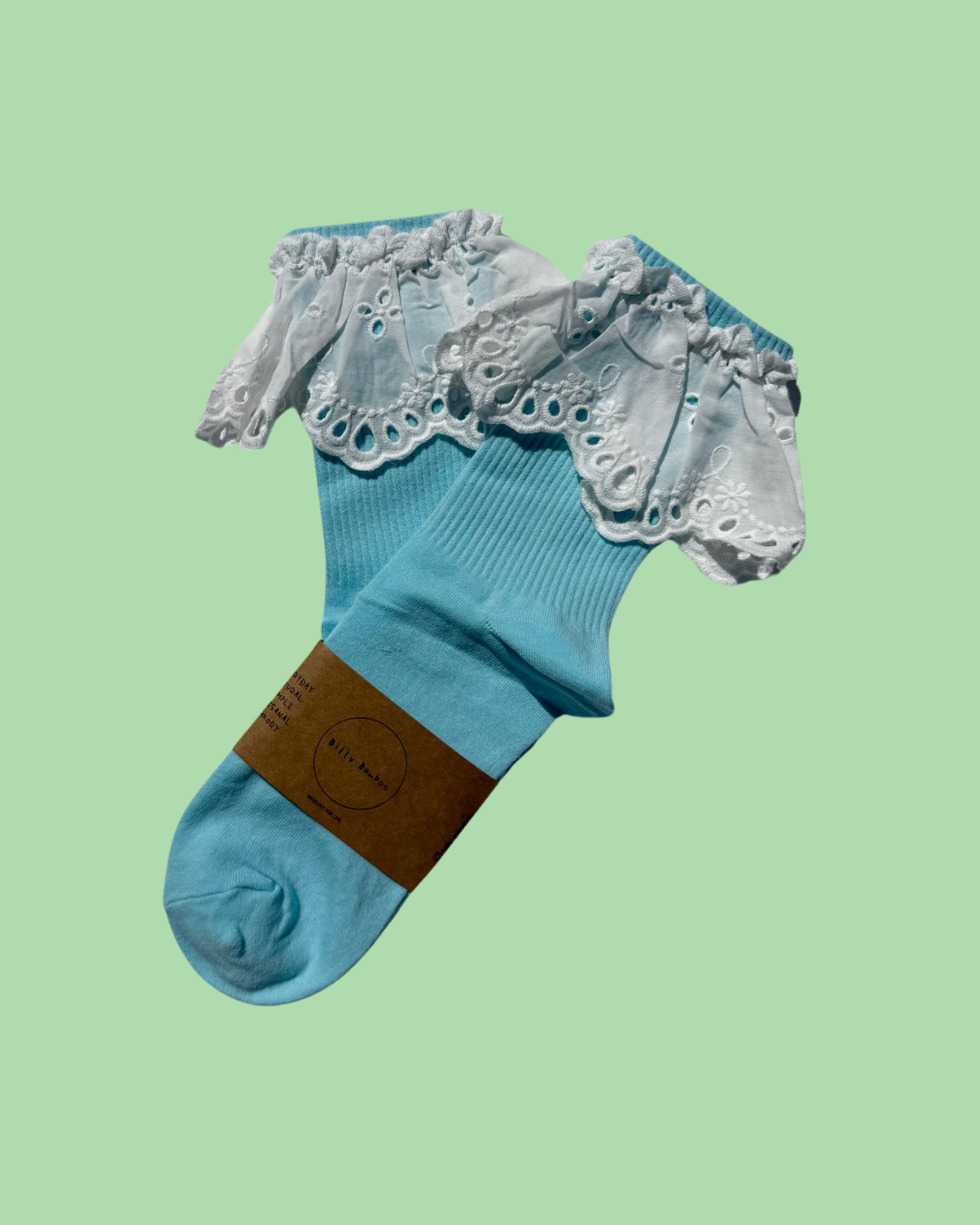 Socks with Lace Trim