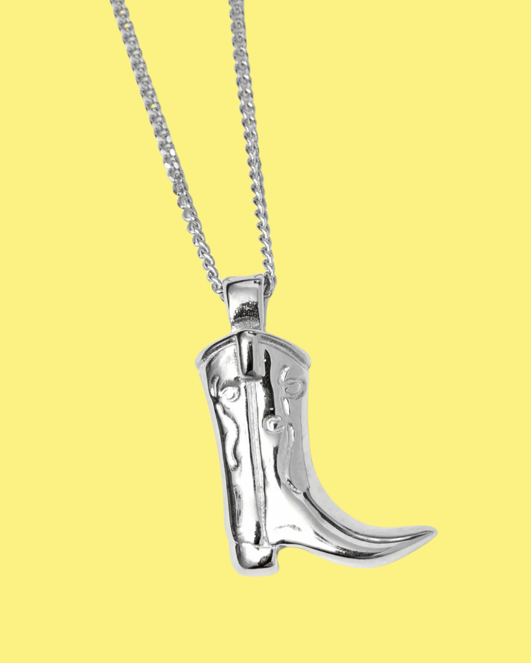 Cowboy Boot Charm Necklace (gold or silver)