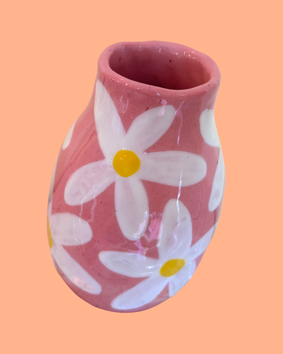 Small Hand-Painted Ceramic Vase