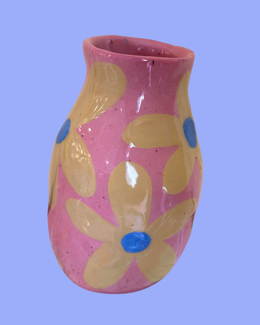 Small Hand-Painted Ceramic Vase
