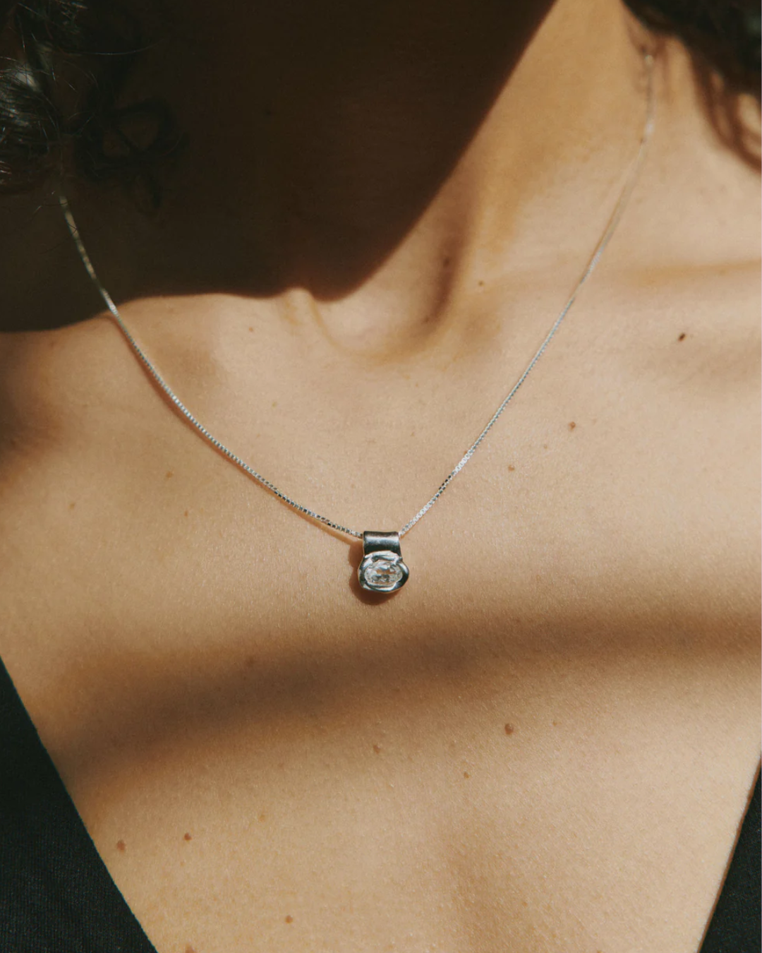 Cora White Topaz Necklace