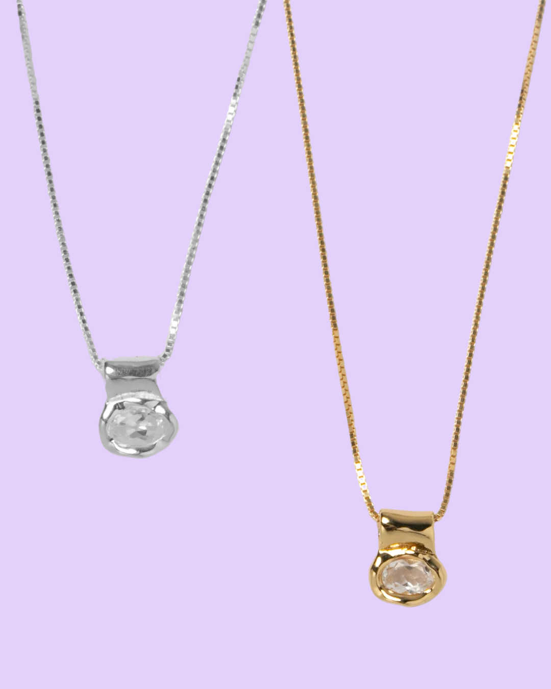 Cora White Topaz Necklace
