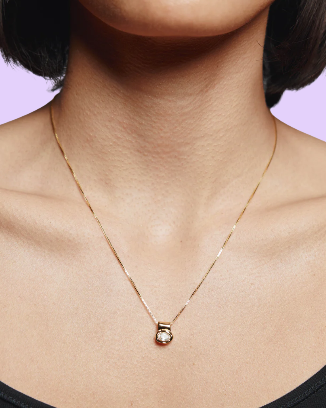 Cora White Topaz Necklace