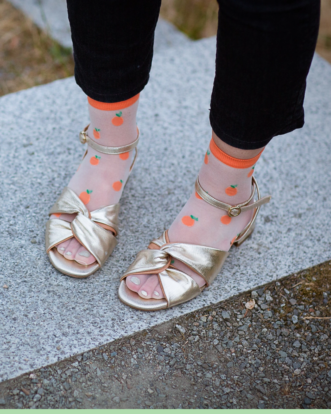 Sheer Fruit Socks