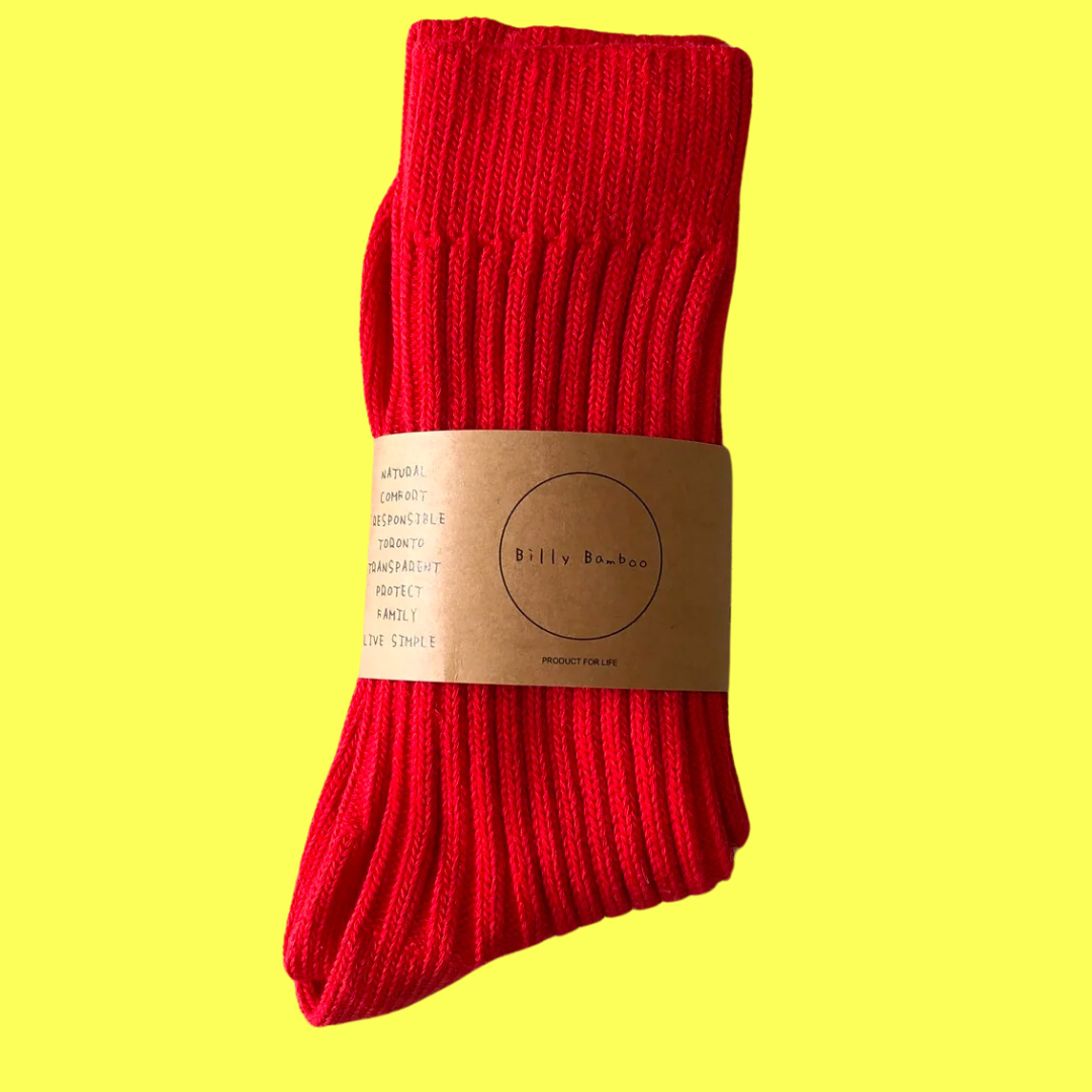 Ribbed Cotton Socks