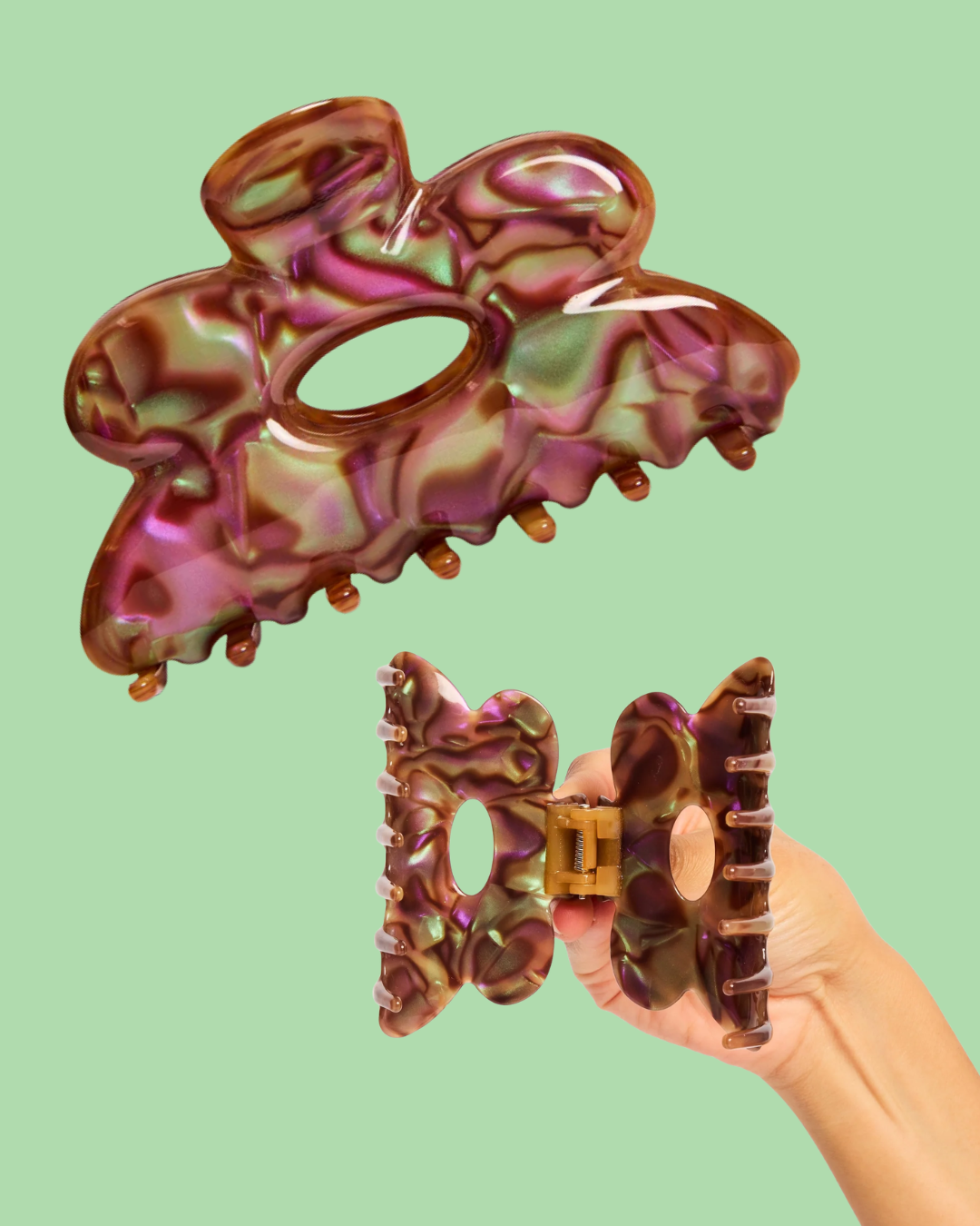 Flower Claw Clip