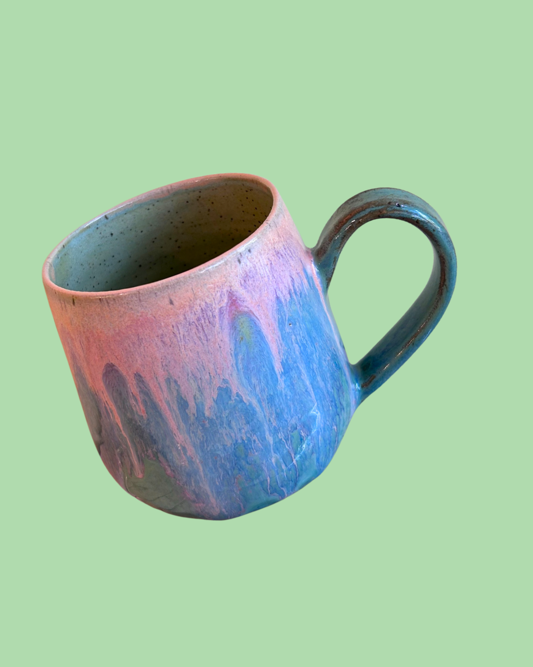 Large Drip-Glaze Mug