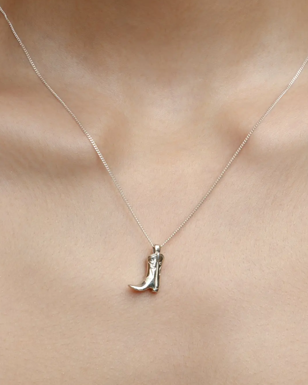 Cowboy Boot Charm Necklace (gold or silver)
