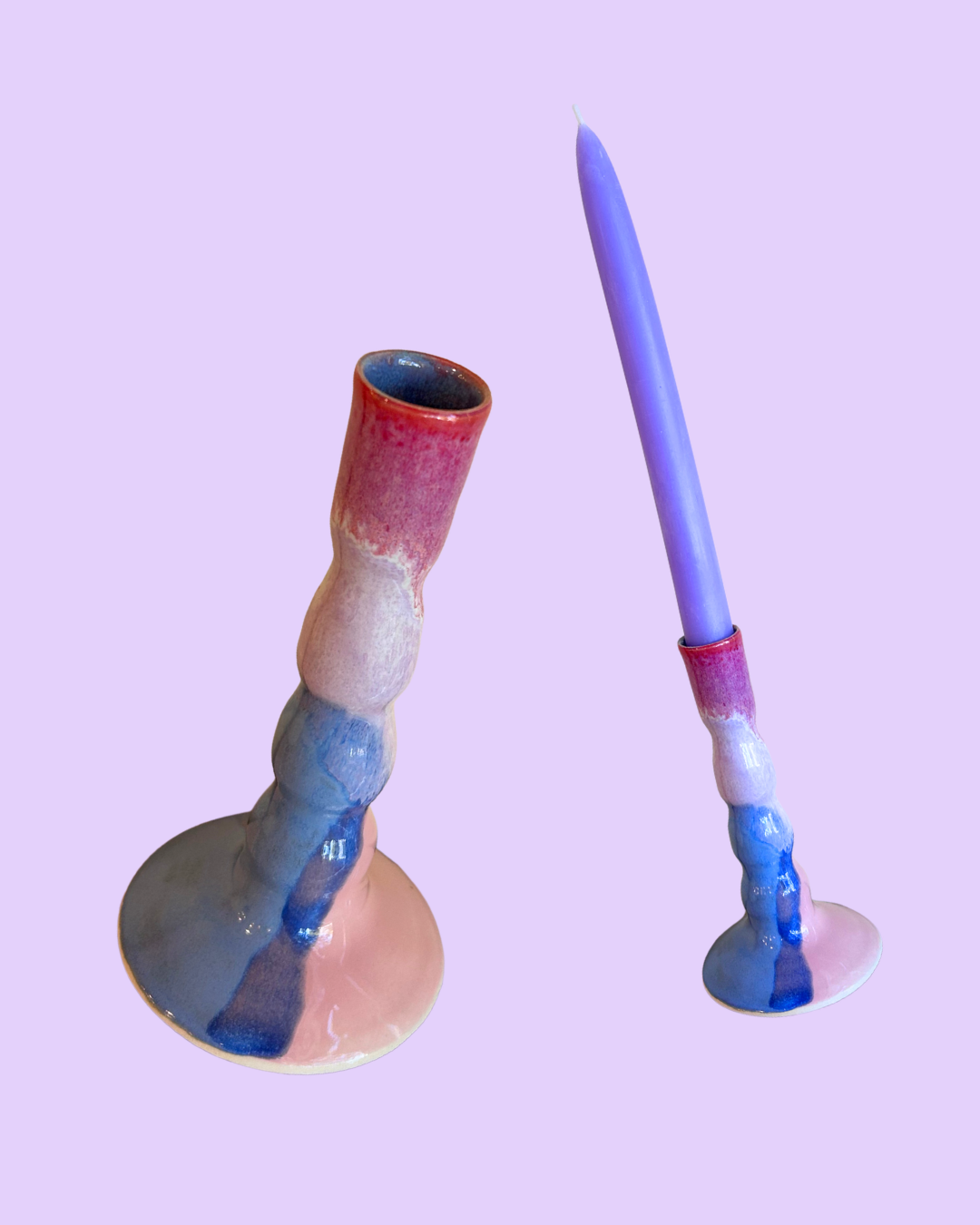 Dripping Glaze Candle Holder